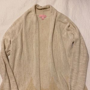 Gold Lilly Pulitzer cardigan